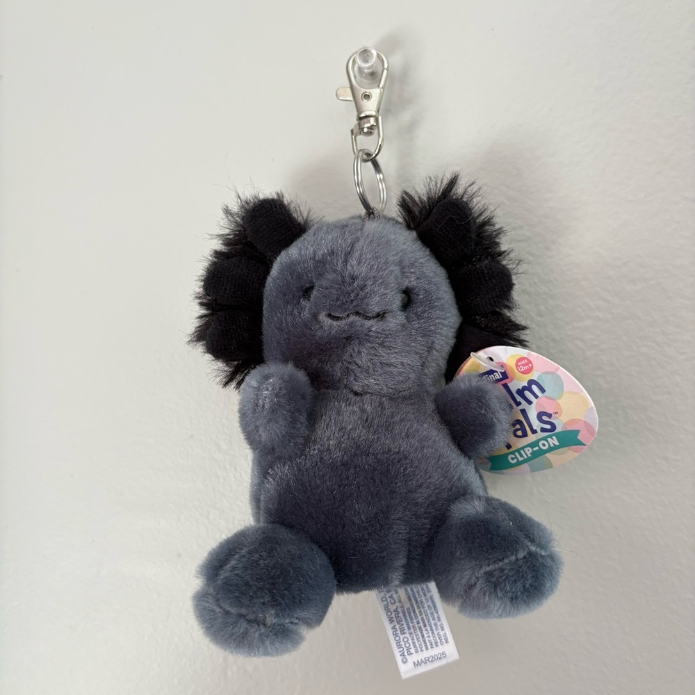 Onyx Axolotl Clip On Palm Pals